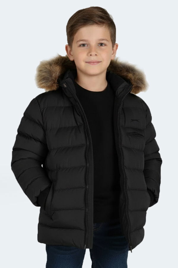 Slazenger CALISTO NEW Unisex Çocuk Mont & Kaban Siyah