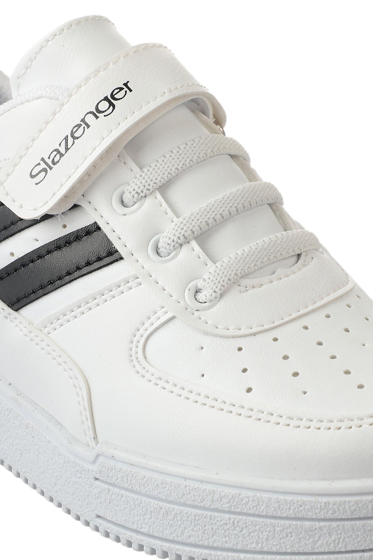 Slazenger CAMP Sneaker Erkek Çocuk Ayakkabı Beyaz / Siyah - Thumbnail