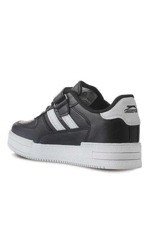 Slazenger CAMP I Erkek Çocuk Cırt Cırtlı Siyah / Beyaz Sneaker