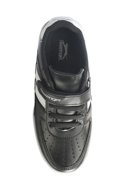 Slazenger CAMP I Erkek Çocuk Cırt Cırtlı Siyah / Beyaz Sneaker