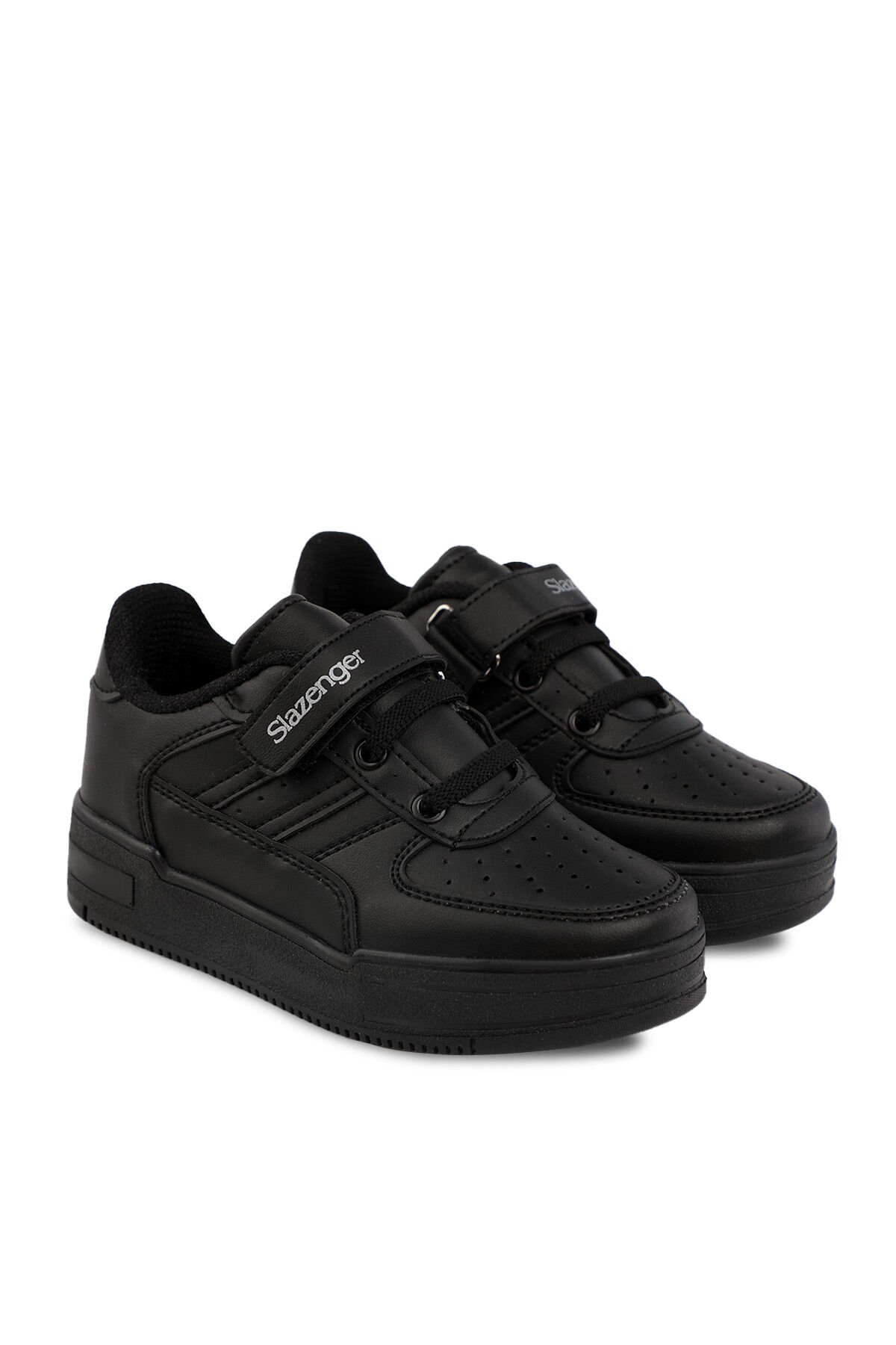 Slazenger CAMP Sneaker Unisex Çocuk Ayakkabı Siyah / Siyah - Thumbnail
