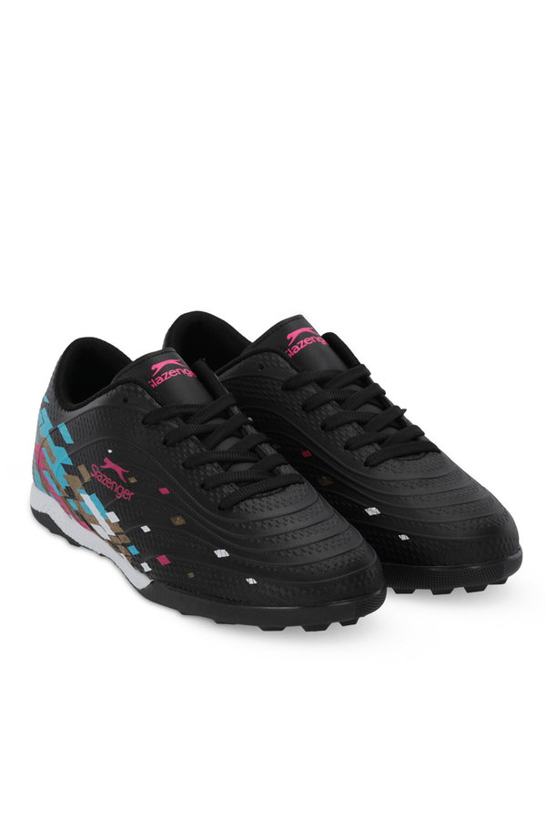 Slazenger CANARIA Erkek Halı Saha Siyah Futbol Ayakkabısı