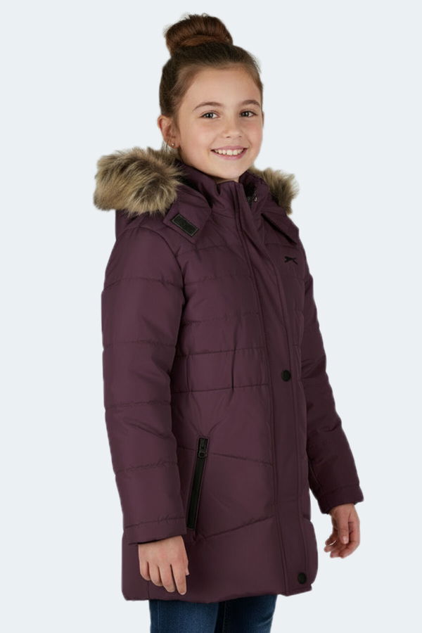 Slazenger CANDY NEW Kız Çocuk Mont & Kaban Mor