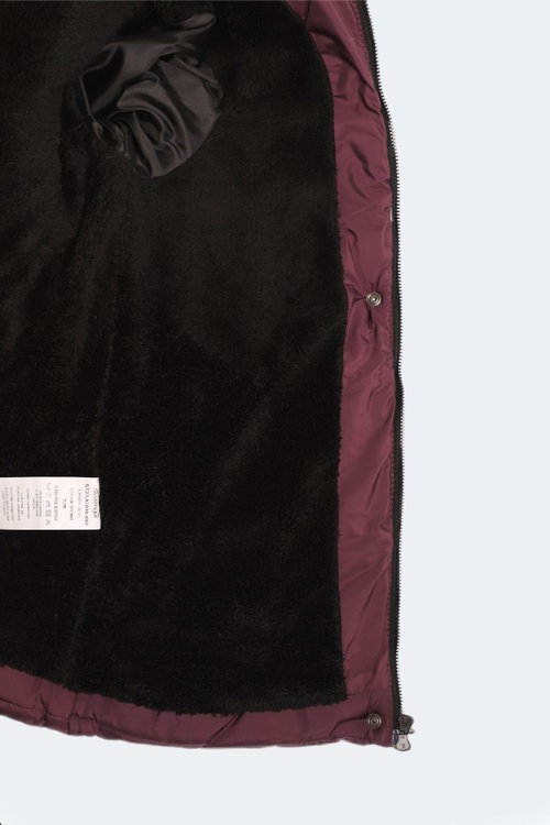 Slazenger CANDY NEW Kız Çocuk Kapüşonlu Şişme Mor Mont & Kaban