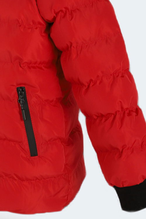 Slazenger CAPTAIN NEW IN Çocuk Kapüşonlu Şişme Kırmızı Mont & Kaban