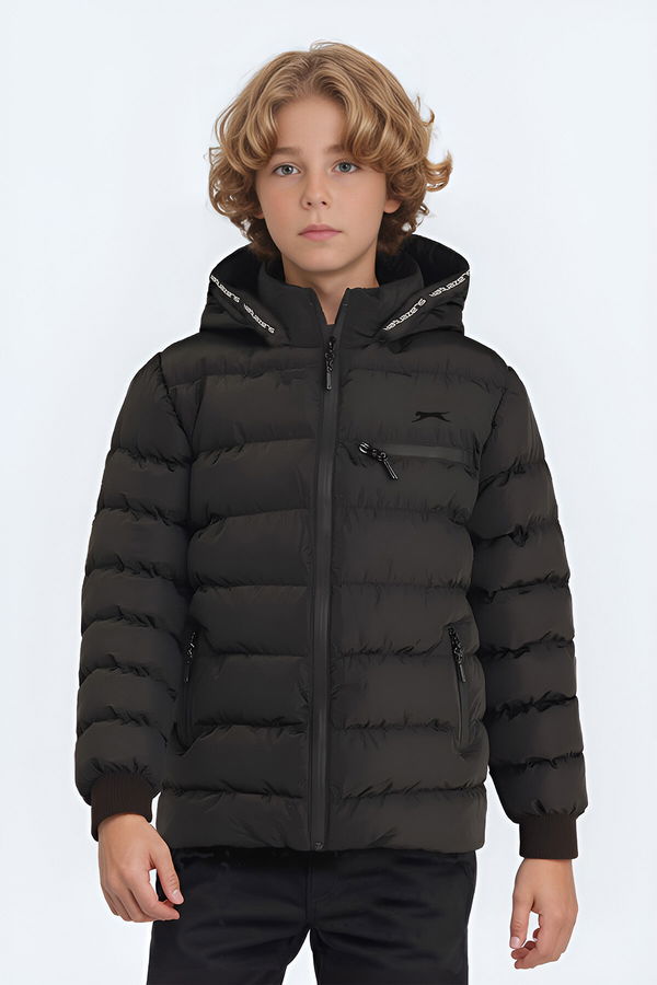 Slazenger CAPTAIN NEW IN Unisex Çocuk Mont & Kaban Siyah