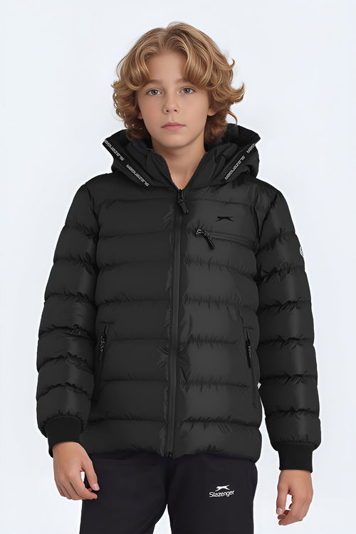 Slazenger CAPTAIN NEW Çocuk Siyah Mont & Kaban