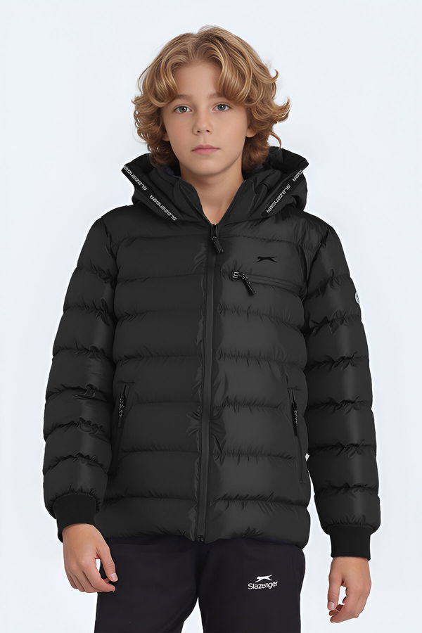 Slazenger CAPTAIN NEW IN Unisex Çocuk Mont & Kaban Siyah
