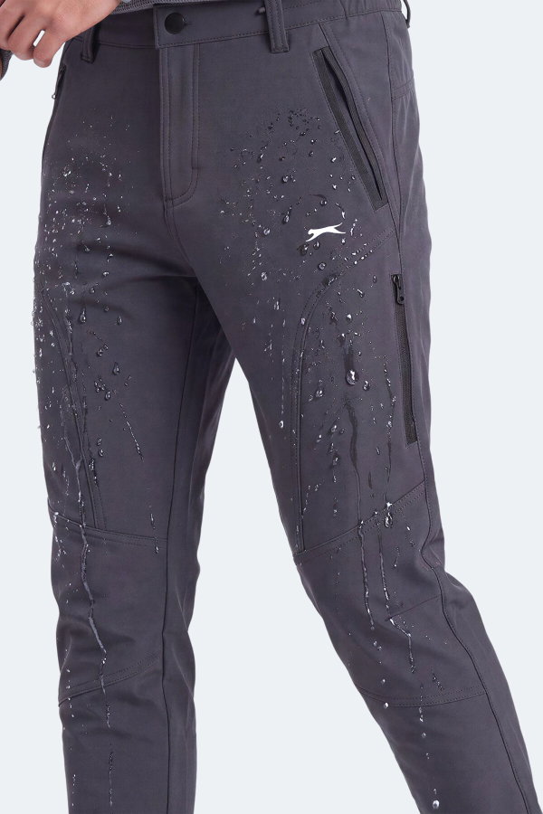 Slazenger CELYON Erkek İçi Polarlı Rüzgar ve Su Geçirmez Softshell Antrasit Pantolon