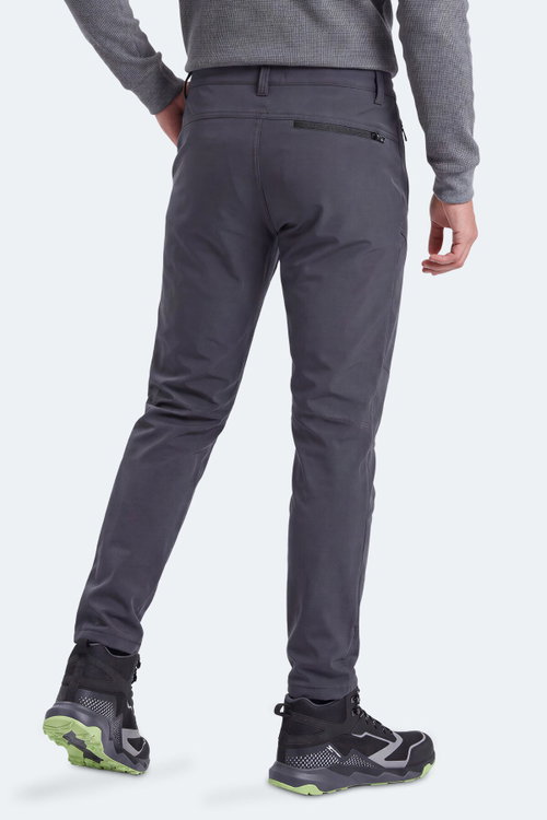 Slazenger CELYON Erkek İçi Polarlı Rüzgar ve Su Geçirmez Softshell Antrasit Pantolon
