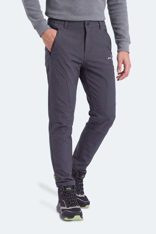 Slazenger CELYON Erkek İçi Polarlı Rüzgar ve Su Geçirmez Softshell Antrasit Pantolon