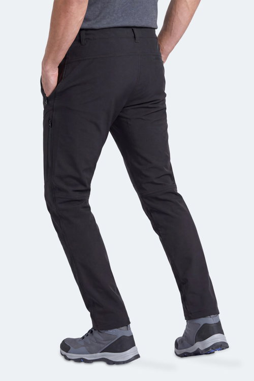 Slazenger CELYON Erkek İçi Polarlı Rüzgar ve Su Geçirmez Softshell Siyah Pantolon