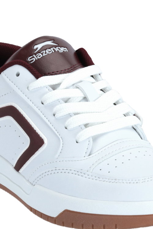 Slazenger CLASH I Kadın Beyaz / Bordo Günlük Spor Ayakkabısı