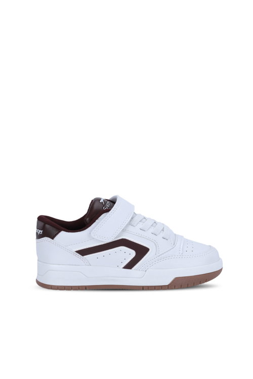 Slazenger CLASH I Unisex Çocuk Beyaz / Bordo Günlük Spor Ayakkabısı