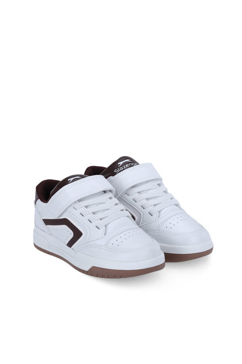 Slazenger CLASH I Unisex Çocuk Beyaz / Bordo Günlük Spor Ayakkabısı