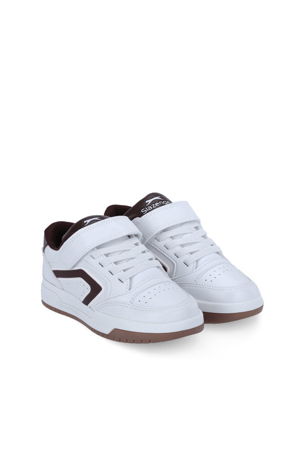 Slazenger CLASH I Unisex Çocuk Beyaz / Bordo Günlük Spor Ayakkabısı