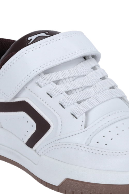 Slazenger CLASH I Unisex Çocuk Beyaz / Bordo Günlük Spor Ayakkabısı