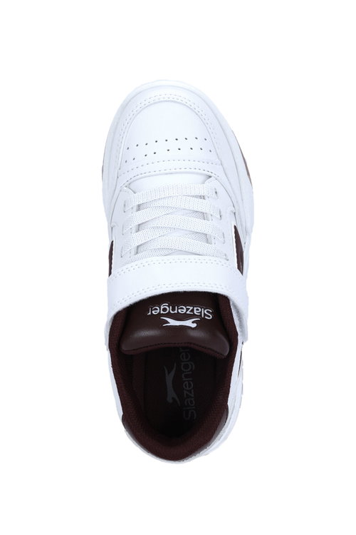 Slazenger CLASH I Unisex Çocuk Beyaz / Bordo Günlük Spor Ayakkabısı