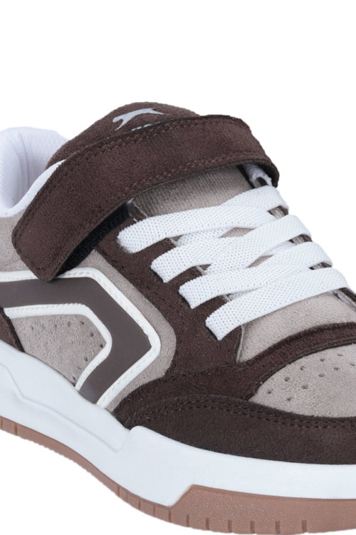 Slazenger CLASH I Unisex Çocuk Kahve Süet Günlük Spor Ayakkabısı
