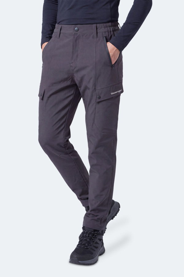 Slazenger CLIMAX I Erkek İçi Polarlı Rüzgar ve Su Geçirmez Softshell Antrasit Pantolon