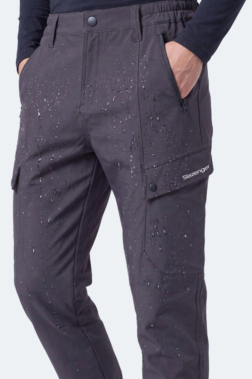 Slazenger CLIMAX I Erkek İçi Polarlı Rüzgar ve Su Geçirmez Softshell Antrasit Pantolon