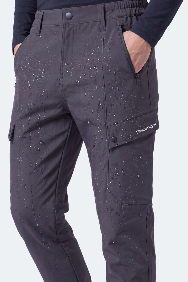 Slazenger CLIMAX I Erkek İçi Polarlı Rüzgar ve Su Geçirmez Softshell Antrasit Pantolon