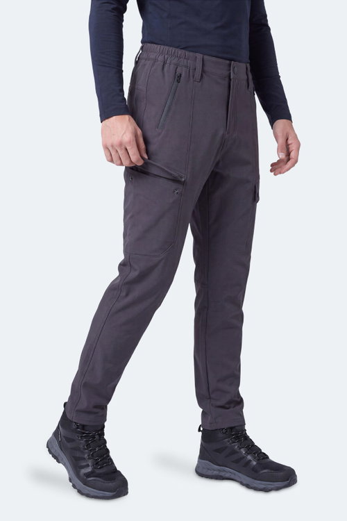 Slazenger CLIMAX I Erkek İçi Polarlı Rüzgar ve Su Geçirmez Softshell Antrasit Pantolon