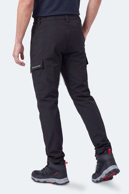 Slazenger CLIMAX I Erkek İçi Polarlı Rüzgar ve Su Geçirmez Softshell Siyah Pantolon