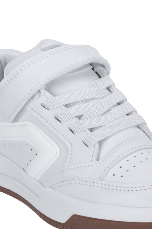 Slazenger COBRA F Unisex Çocuk Beyaz / Beyaz Günlük Spor Ayakkabısı