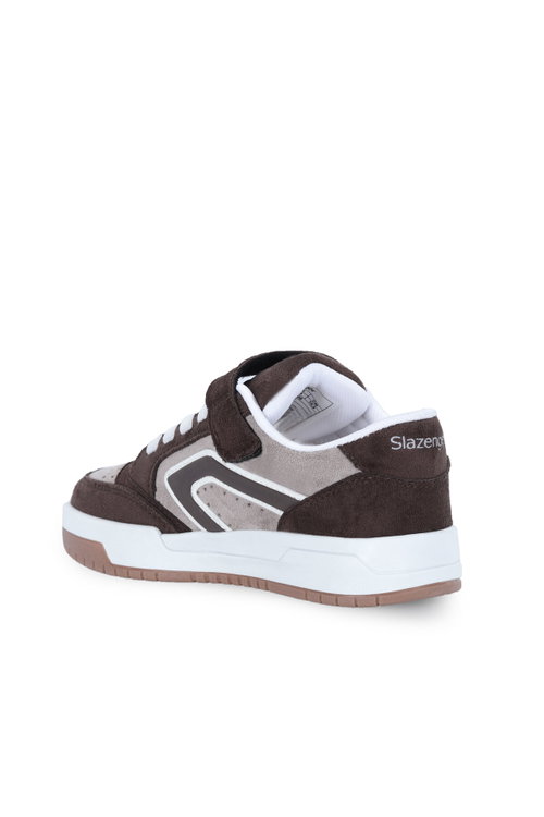 Slazenger COBRA F Unisex Çocuk Kahve Süet Günlük Spor Ayakkabısı