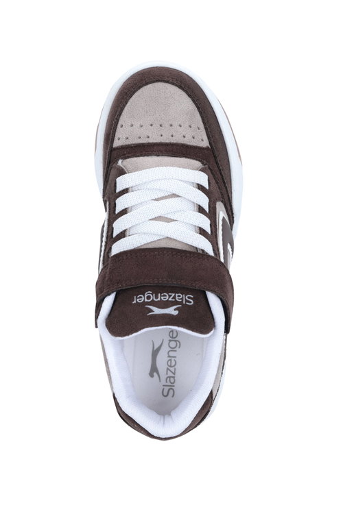 Slazenger COBRA F Unisex Çocuk Kahve Süet Günlük Spor Ayakkabısı