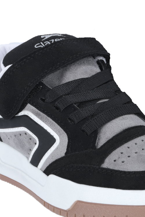 Slazenger COBRA F Unisex Çocuk Siyah Süet Günlük Spor Ayakkabısı