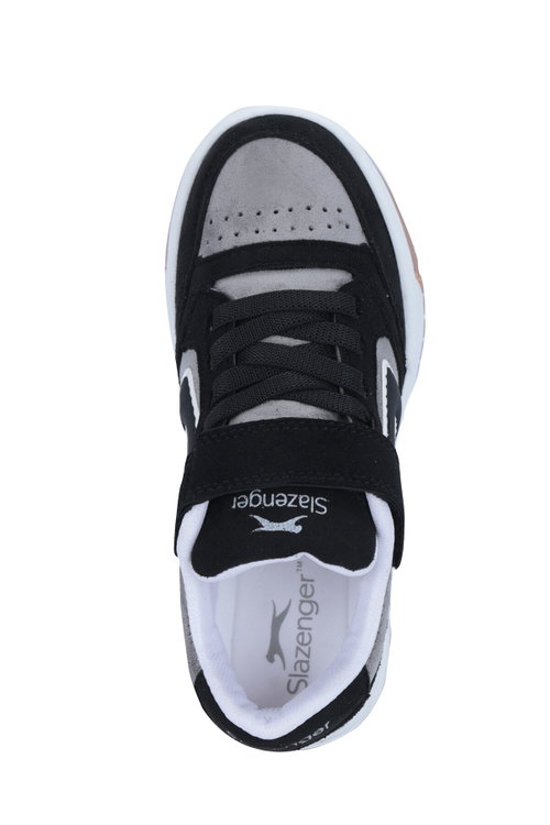 Slazenger COBRA F Unisex Çocuk Siyah Süet Günlük Spor Ayakkabısı
