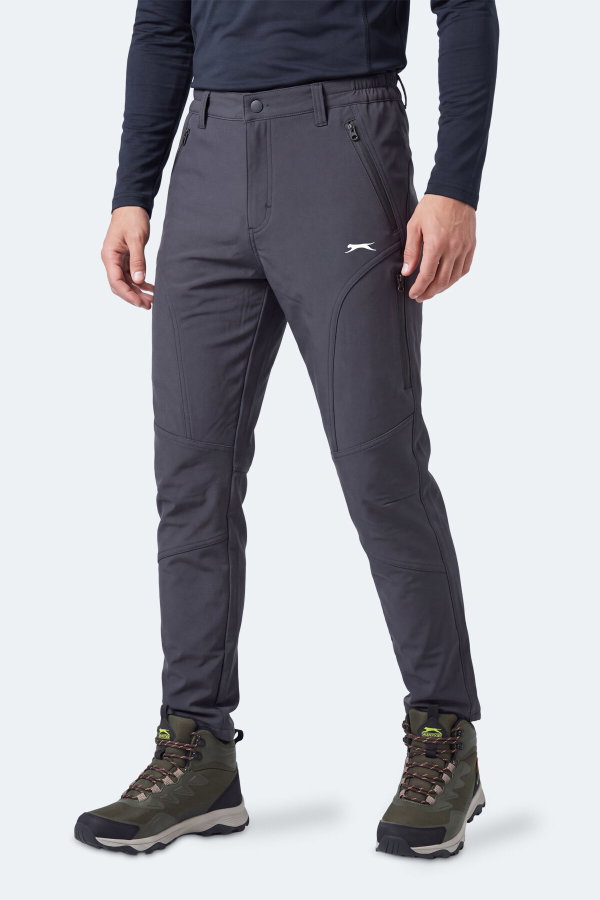 Slazenger COCOA I Erkek İçi Polarlı Rüzgar ve Su Geçirmez Softshell Antrasit Pantolon