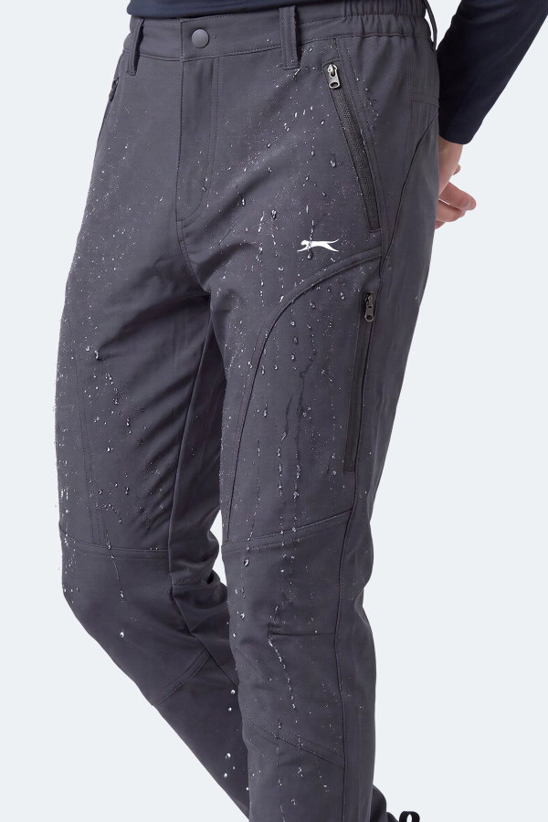 Slazenger COCOA I Erkek İçi Polarlı Rüzgar ve Su Geçirmez Softshell Antrasit Pantolon