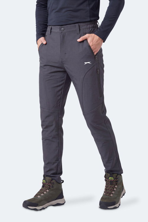 Slazenger COCOA I Erkek İçi Polarlı Rüzgar ve Su Geçirmez Softshell Antrasit Pantolon