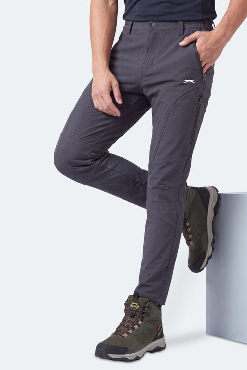 Slazenger COCOA I Erkek İçi Polarlı Rüzgar ve Su Geçirmez Softshell Antrasit Pantolon