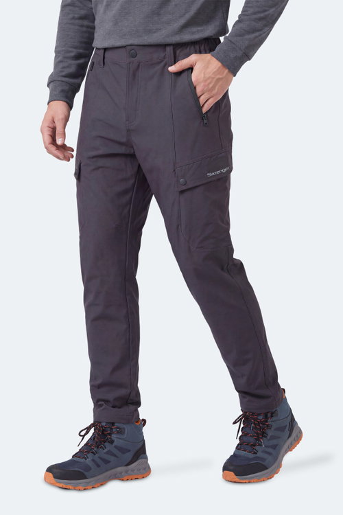 Slazenger COREVA Erkek İçi Polarlı Rüzgar ve Su Geçirmez Softshell Antrasit Pantolon