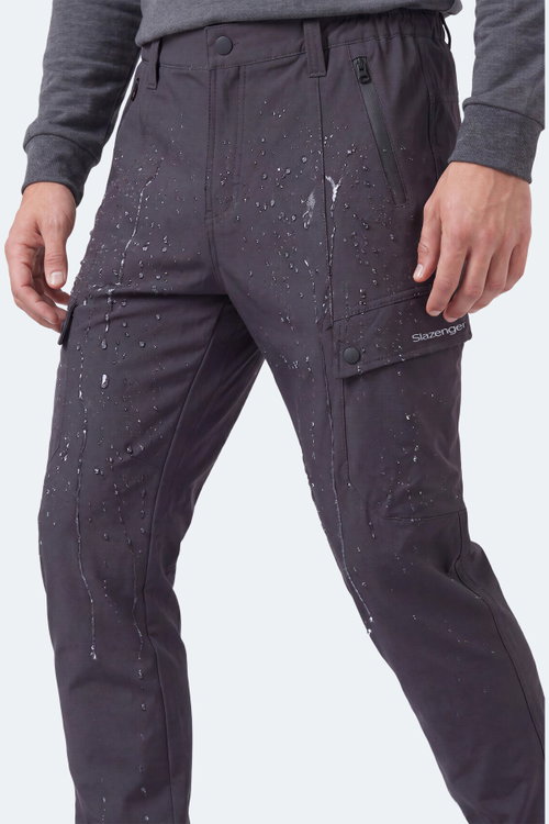 Slazenger COREVA Erkek İçi Polarlı Rüzgar ve Su Geçirmez Softshell Antrasit Pantolon