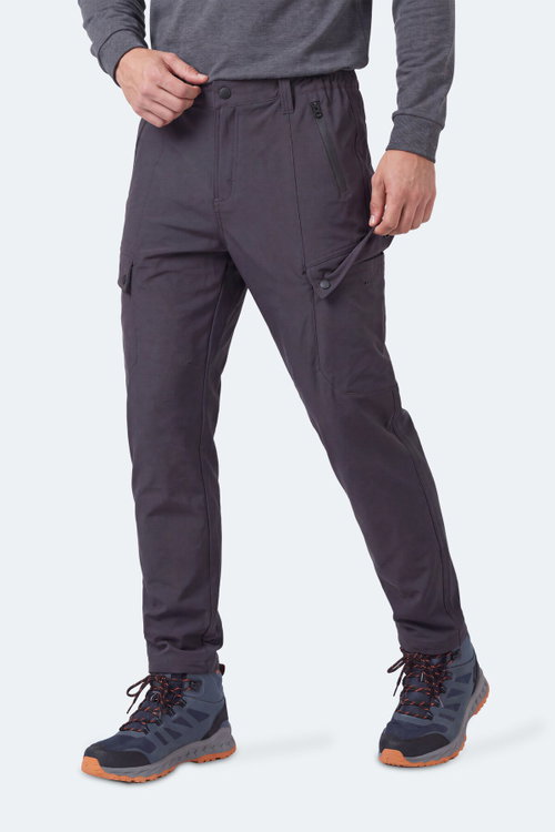 Slazenger COREVA Erkek İçi Polarlı Rüzgar ve Su Geçirmez Softshell Antrasit Pantolon