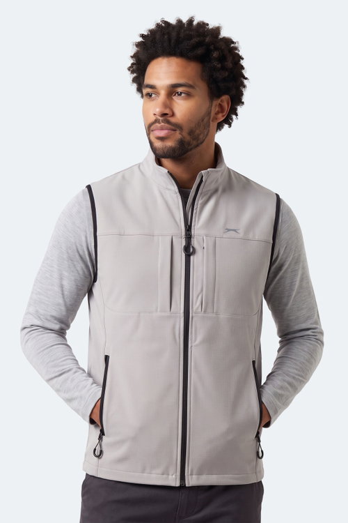 Slazenger CORVEN Erkek Softshell Bej Yelek