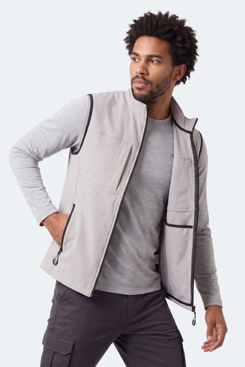 Slazenger CORVEN Erkek Softshell Bej Yelek