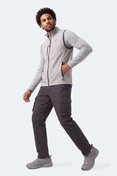 Slazenger CORVEN Erkek Softshell Bej Yelek