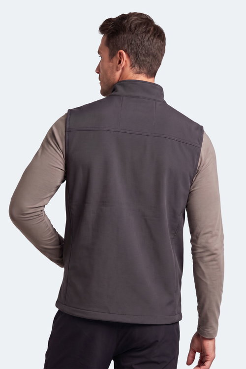 Slazenger CORVEN Erkek Softshell Koyu Gri Yelek