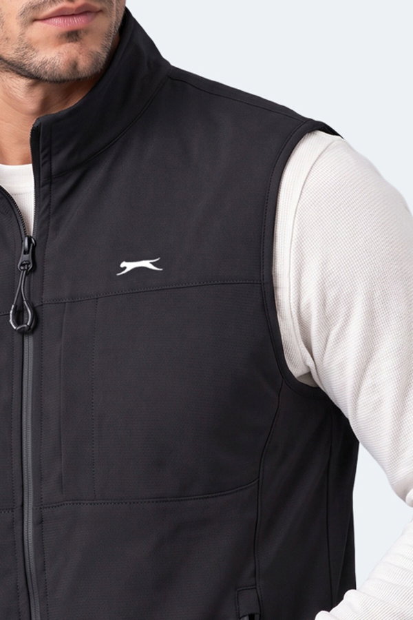 Slazenger CORVEN Erkek Softshell Siyah Yelek