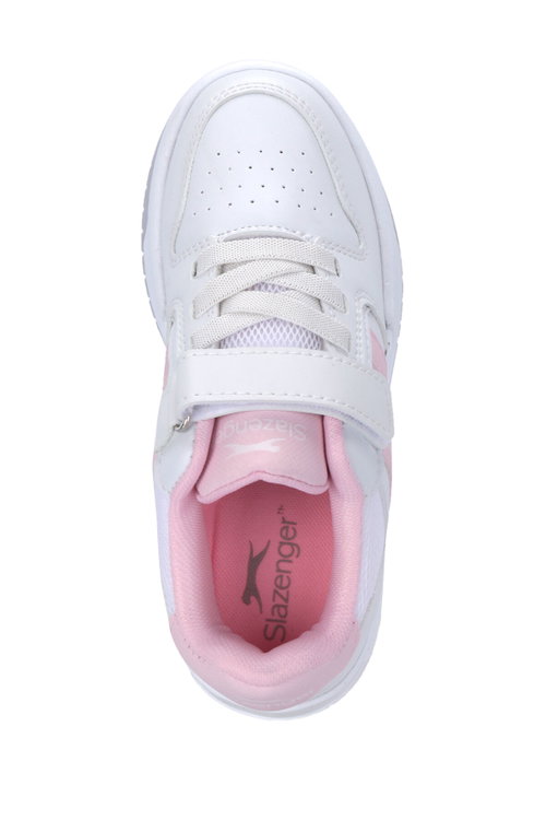 Slazenger CRAFT I Kız Çocuk Cırtlı Beyaz / Pembe Günlük Spor Ayakkabısı
