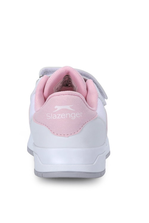 Slazenger CRAFT I Kız Çocuk Cırtlı Beyaz / Pembe Günlük Spor Ayakkabısı