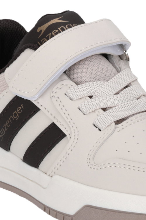 Slazenger CRAFT I Unisex Çocuk Cırtlı Bej / Kahve Günlük Spor Ayakkabısı