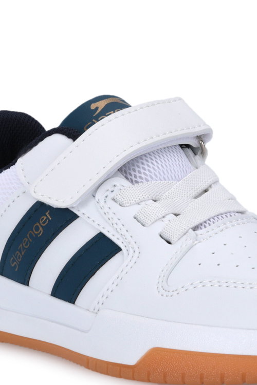 Slazenger CRAFT I Unisex Çocuk Cırtlı Beyaz / Indigo Günlük Spor Ayakkabısı