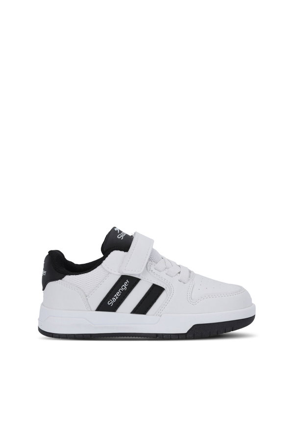 Slazenger CRAFT I Unisex Çocuk Cırtlı Beyaz / Siyah Günlük Spor Ayakkabısı